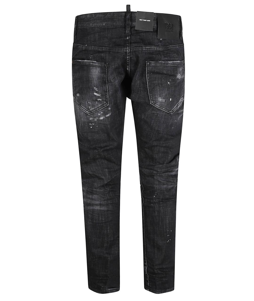 DSQUARED2 Черные хлопковые джинсы скинни, фото 2