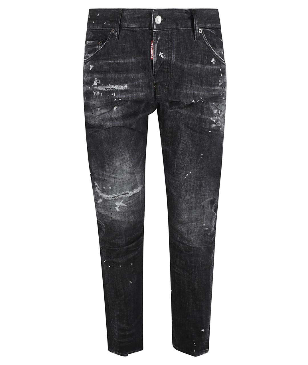 DSQUARED2 Черные хлопковые джинсы скинни, фото 1