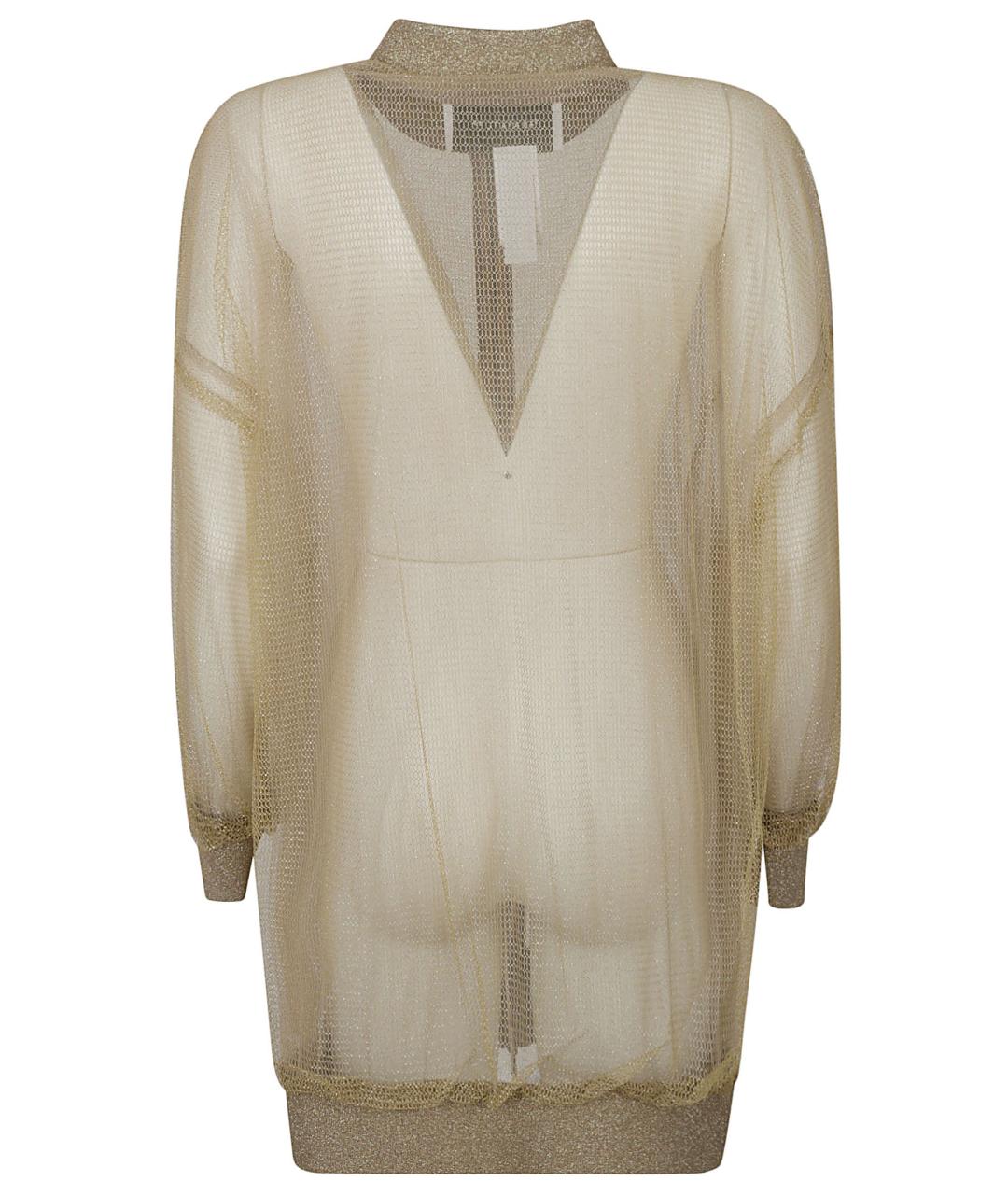 FABIANA FILIPPI Золотой полиэстеровый кардиган, фото 2