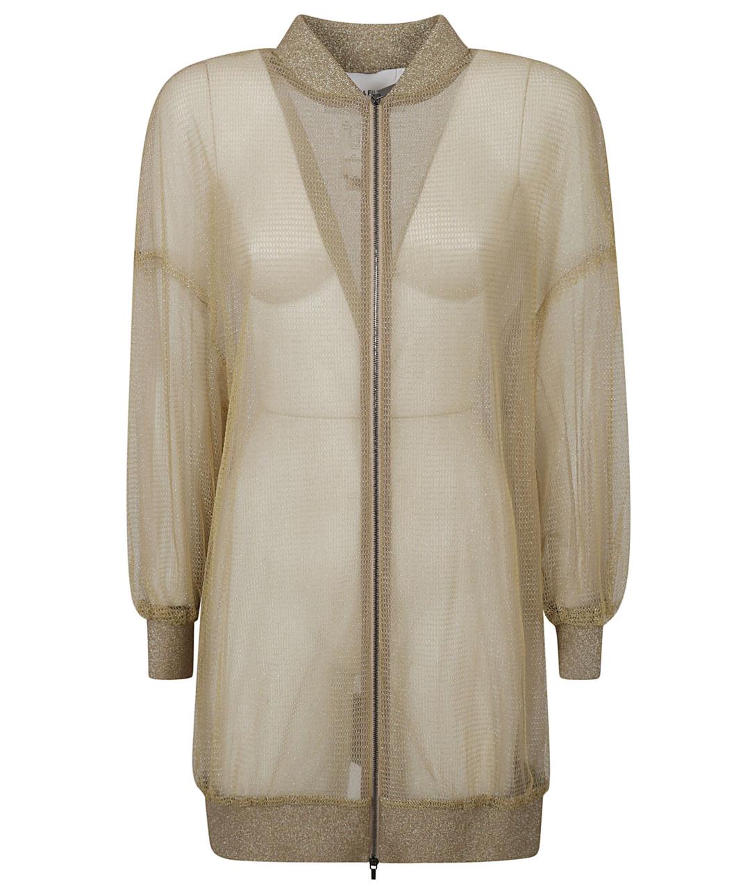 FABIANA FILIPPI Золотой полиэстеровый кардиган, фото 1