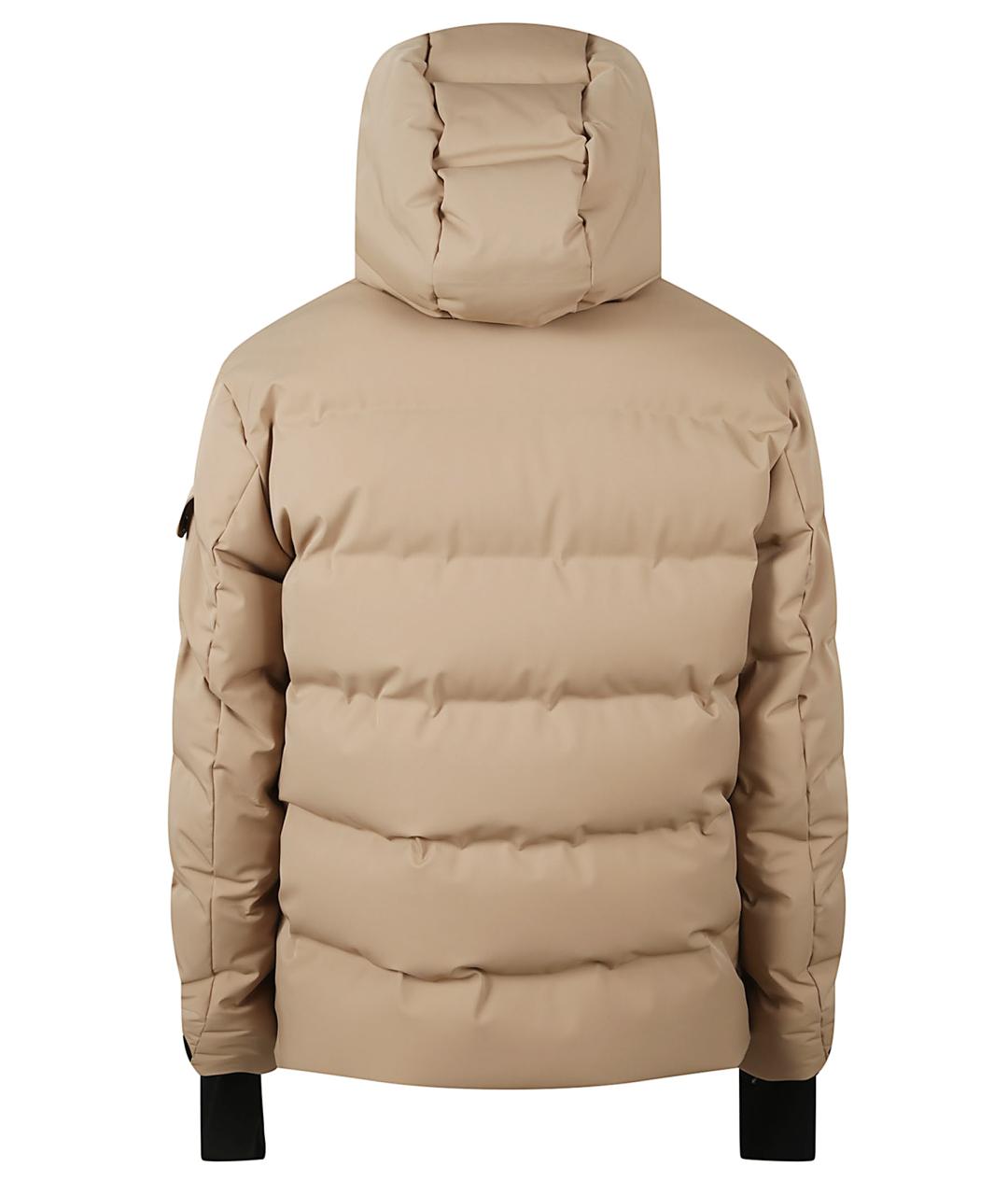 MONCLER GRENOBLE Бежевый синтетический пуховик, фото 3