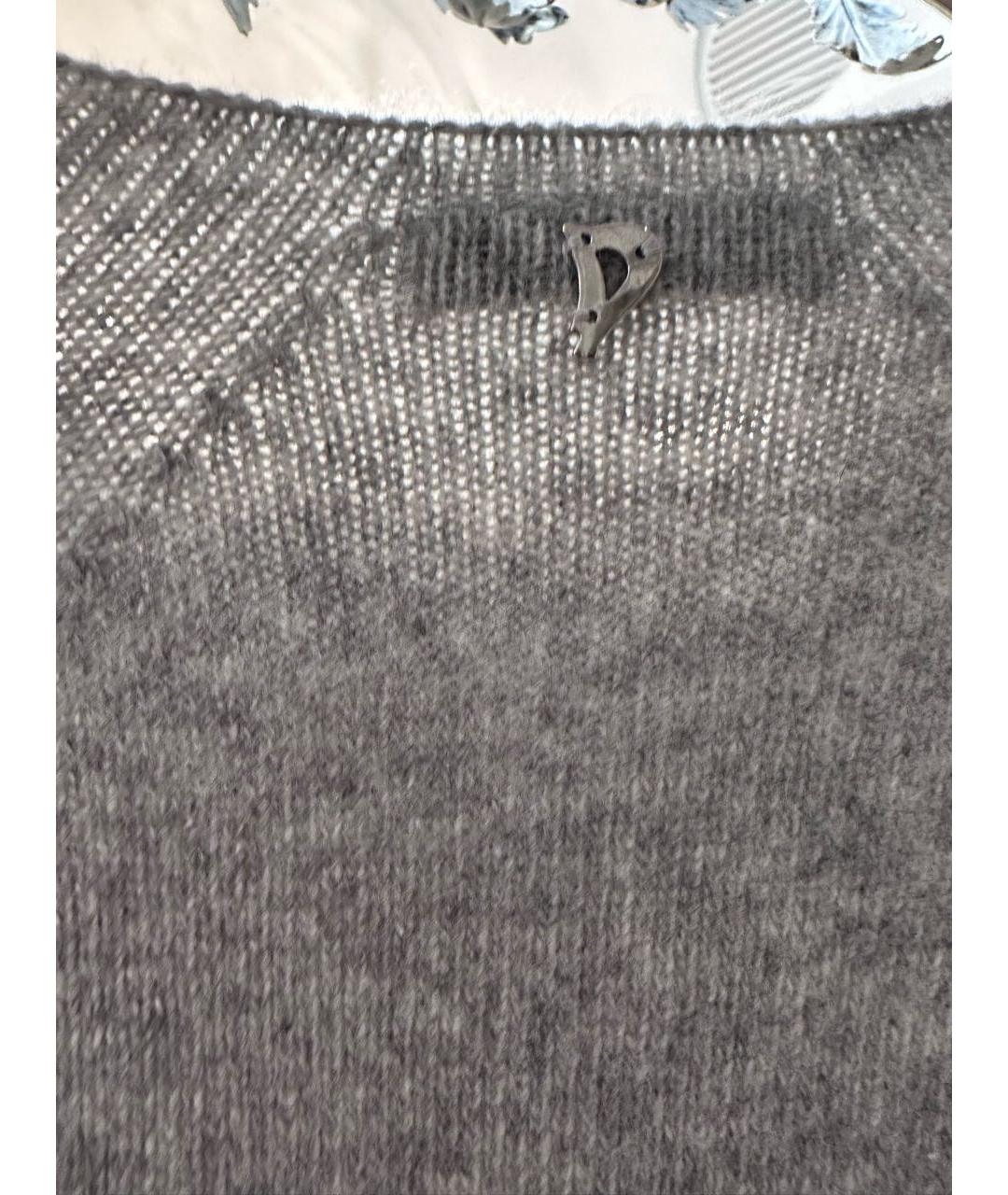 DONDUP Серый шерстяной джемпер / свитер, фото 4
