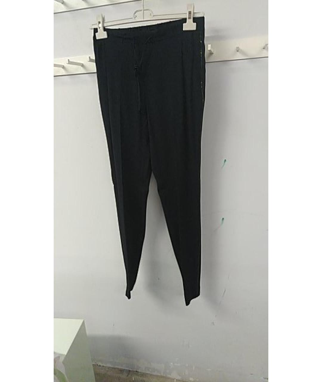 FABIANA FILIPPI Темно-синие вискозные брюки узкие, фото 3