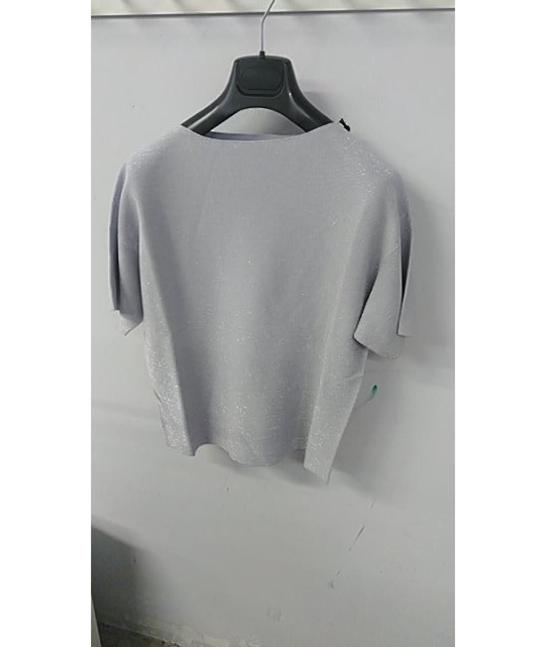 FABIANA FILIPPI Серая хлопковая рубашка, фото 3