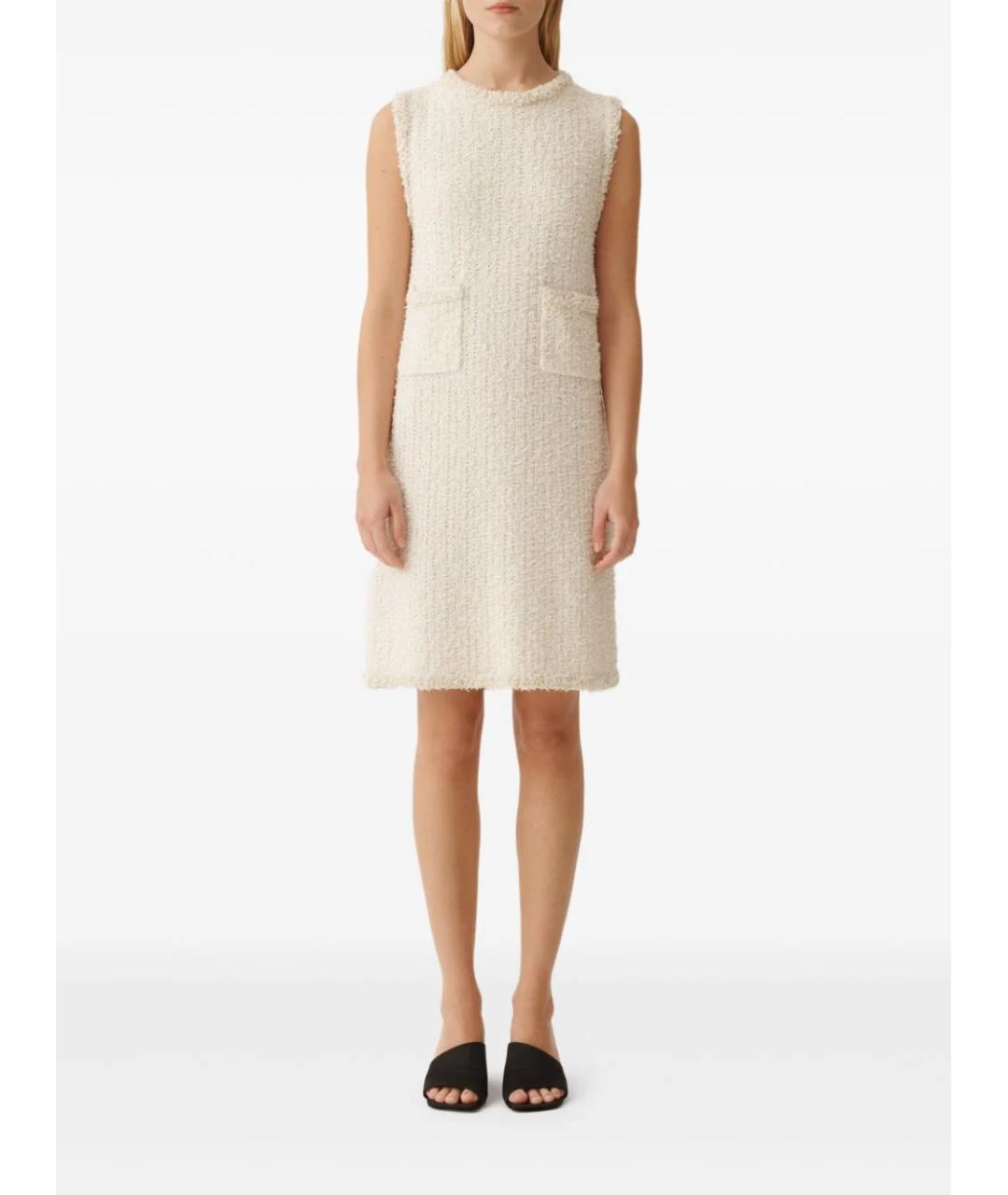 FABIANA FILIPPI Бежевое хлопковое повседневное платье, фото 2