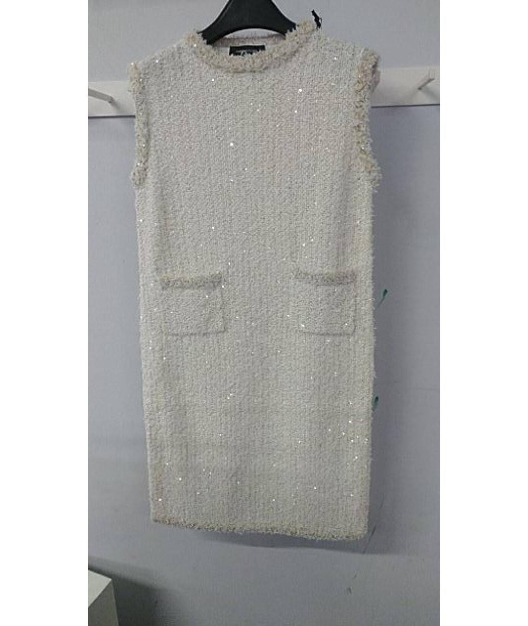 FABIANA FILIPPI Бежевое хлопковое повседневное платье, фото 3