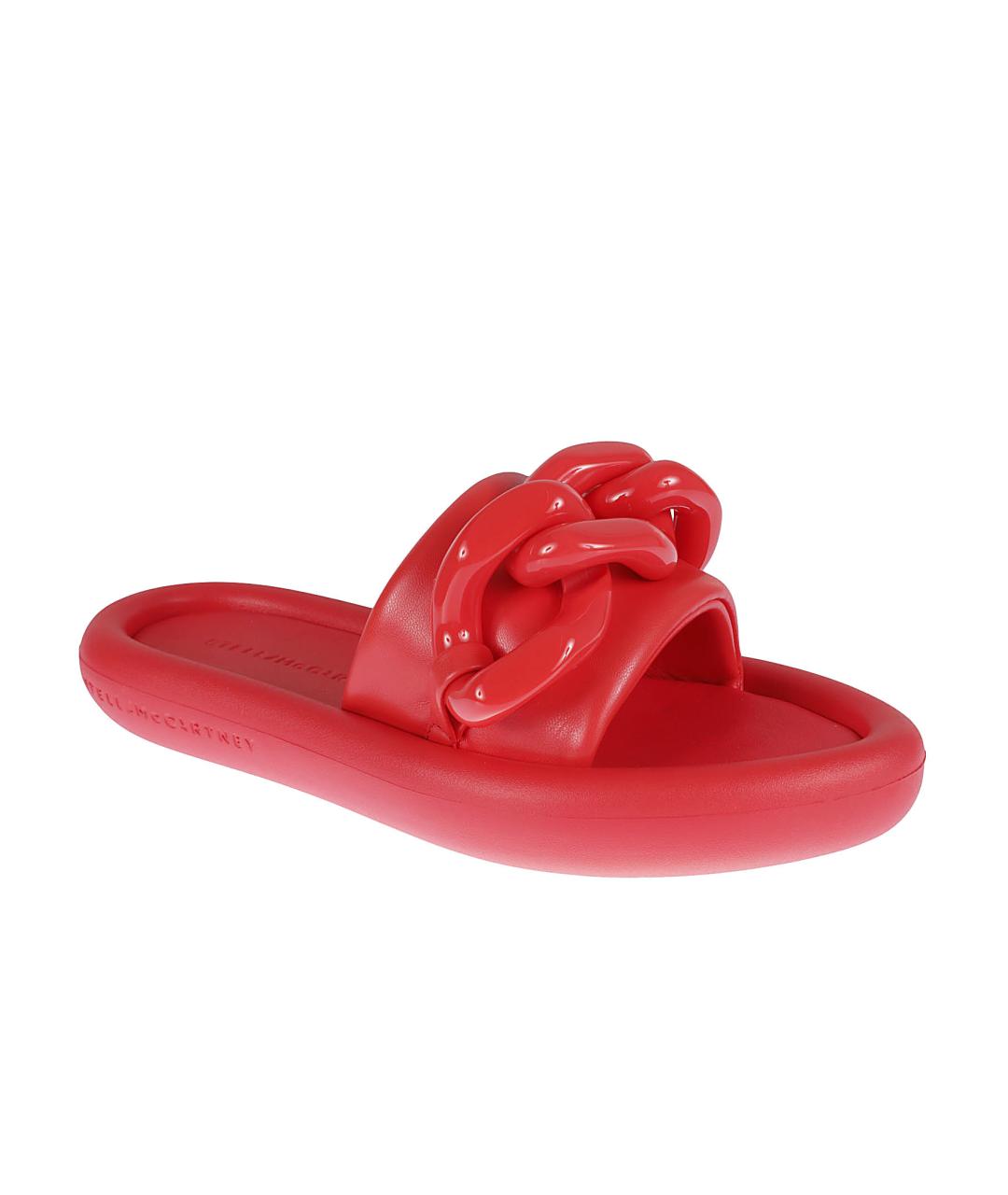 STELLA MCCARTNEY Красные резиновые шлепанцы, фото 2