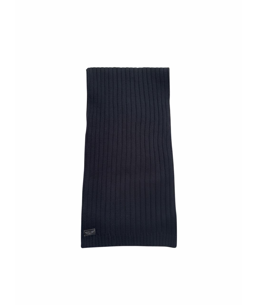 PHILIPP PLEIN Черный кашемировый шарф, фото 1