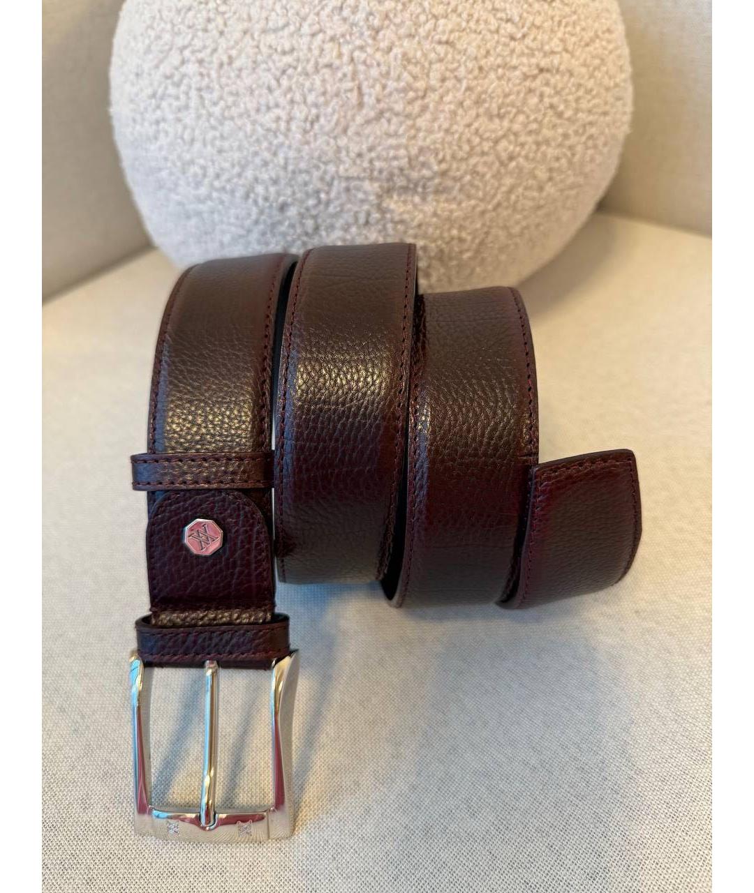 ARTIOLI Коричневый кожаный ремень, фото 8