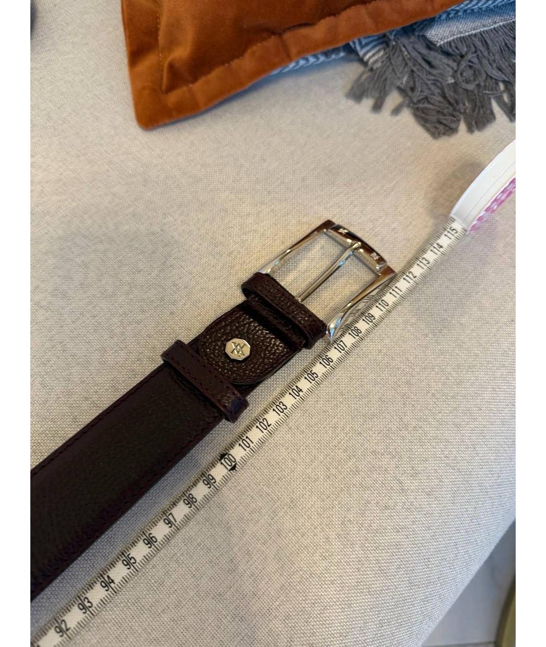 ARTIOLI Коричневый кожаный ремень, фото 4