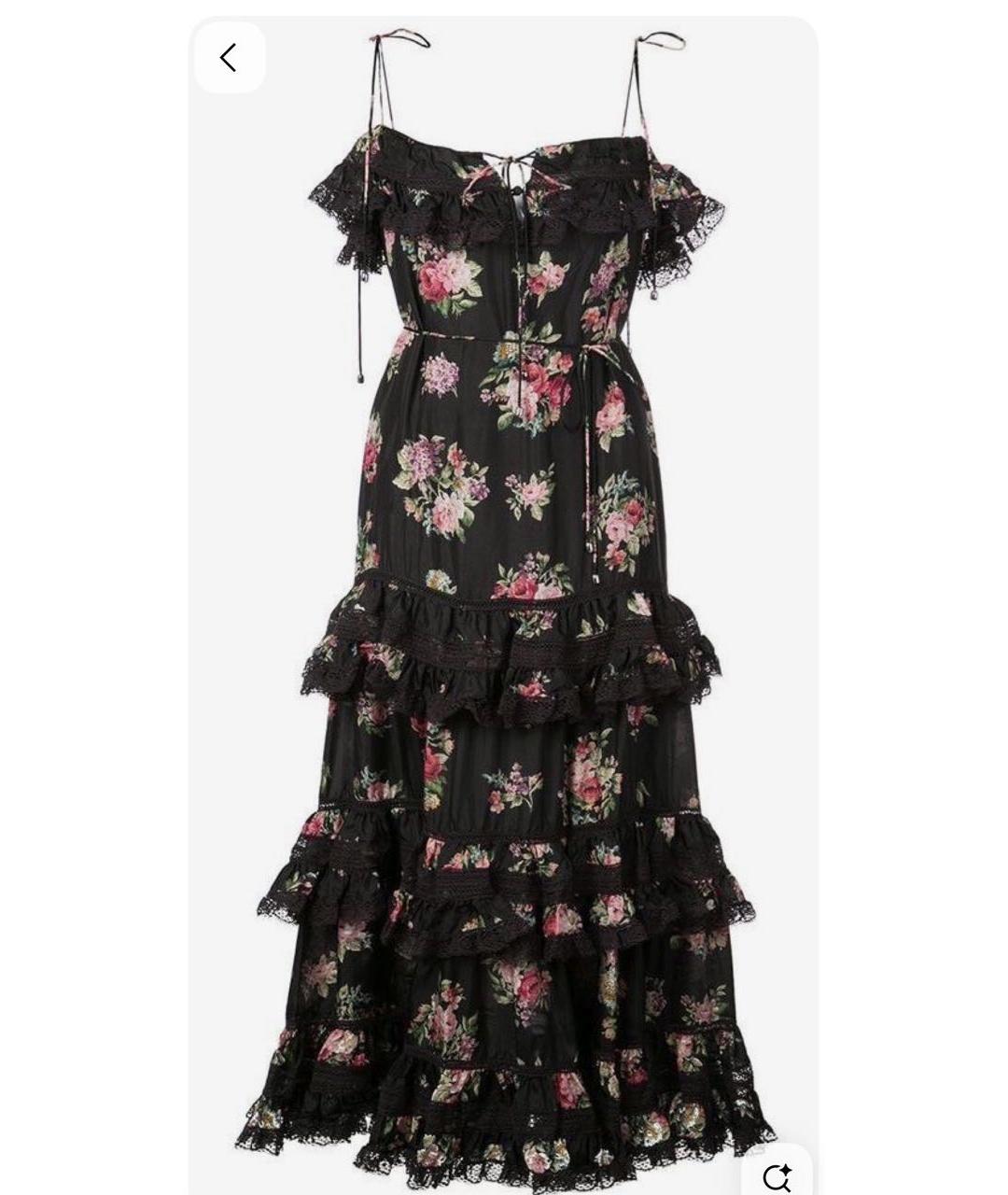 ZIMMERMANN Черное шелковое повседневное платье, фото 9