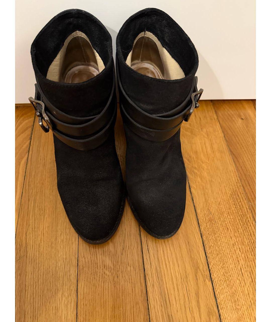 JIMMY CHOO Черные замшевые ботильоны, фото 2