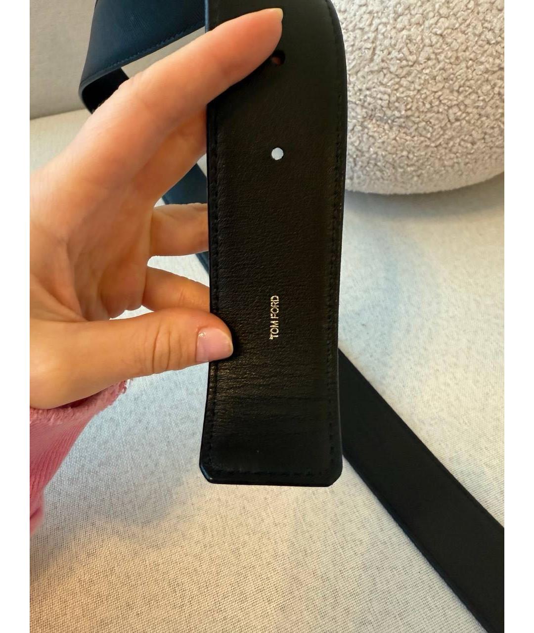 TOM FORD Коричневый кожаный ремень, фото 3