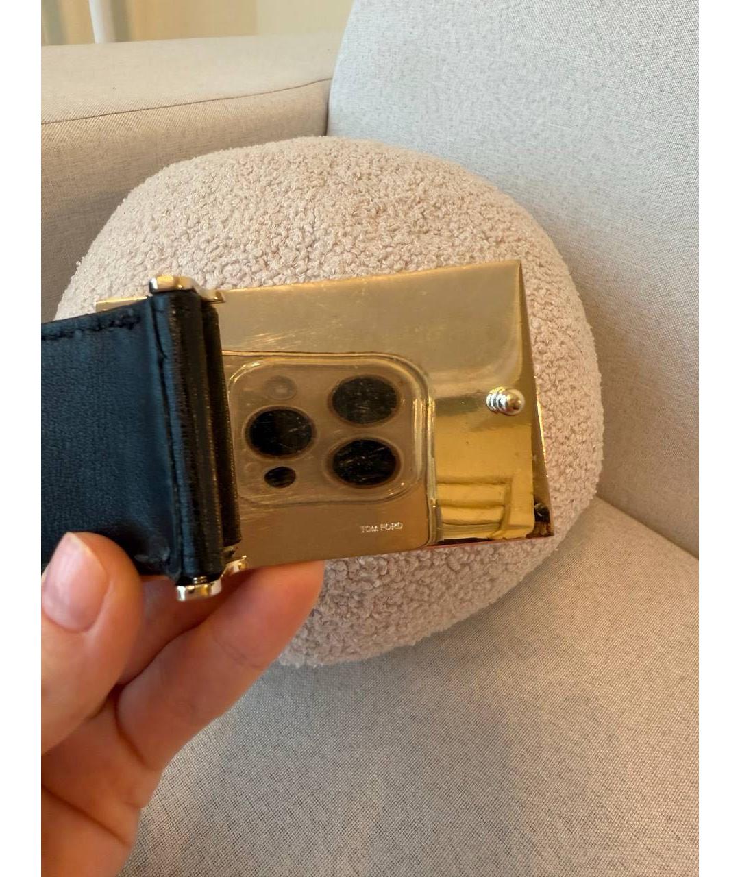 TOM FORD Коричневый кожаный ремень, фото 2