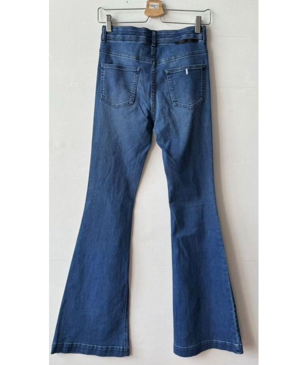 STELLA MCCARTNEY Синие хлопко-эластановые джинсы клеш, фото 2