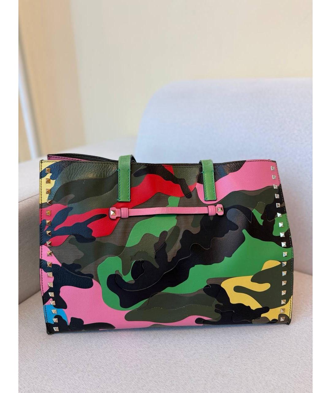 RED VALENTINO Мульти кожаная сумка с короткими ручками, фото 9