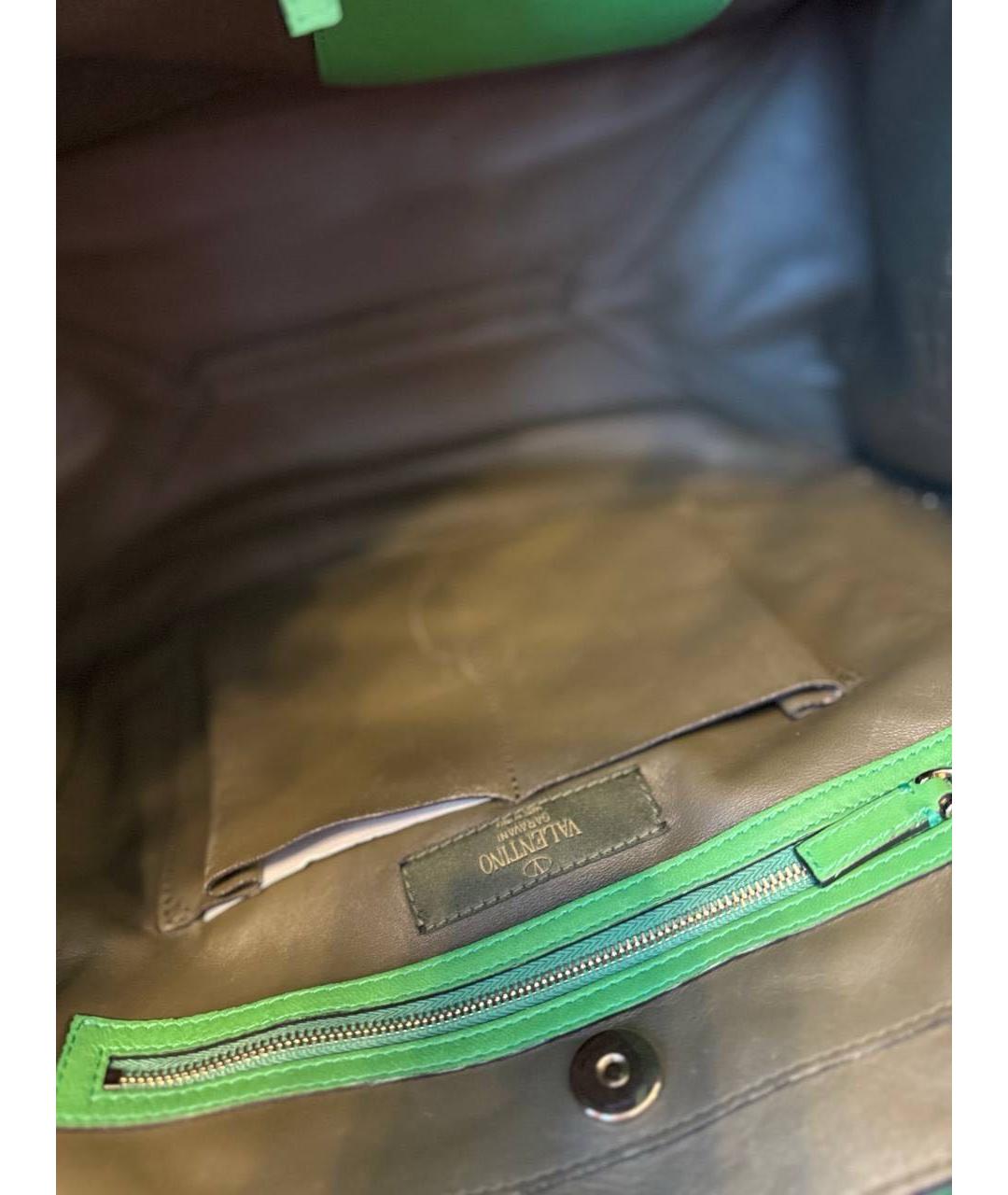 RED VALENTINO Мульти кожаная сумка с короткими ручками, фото 4