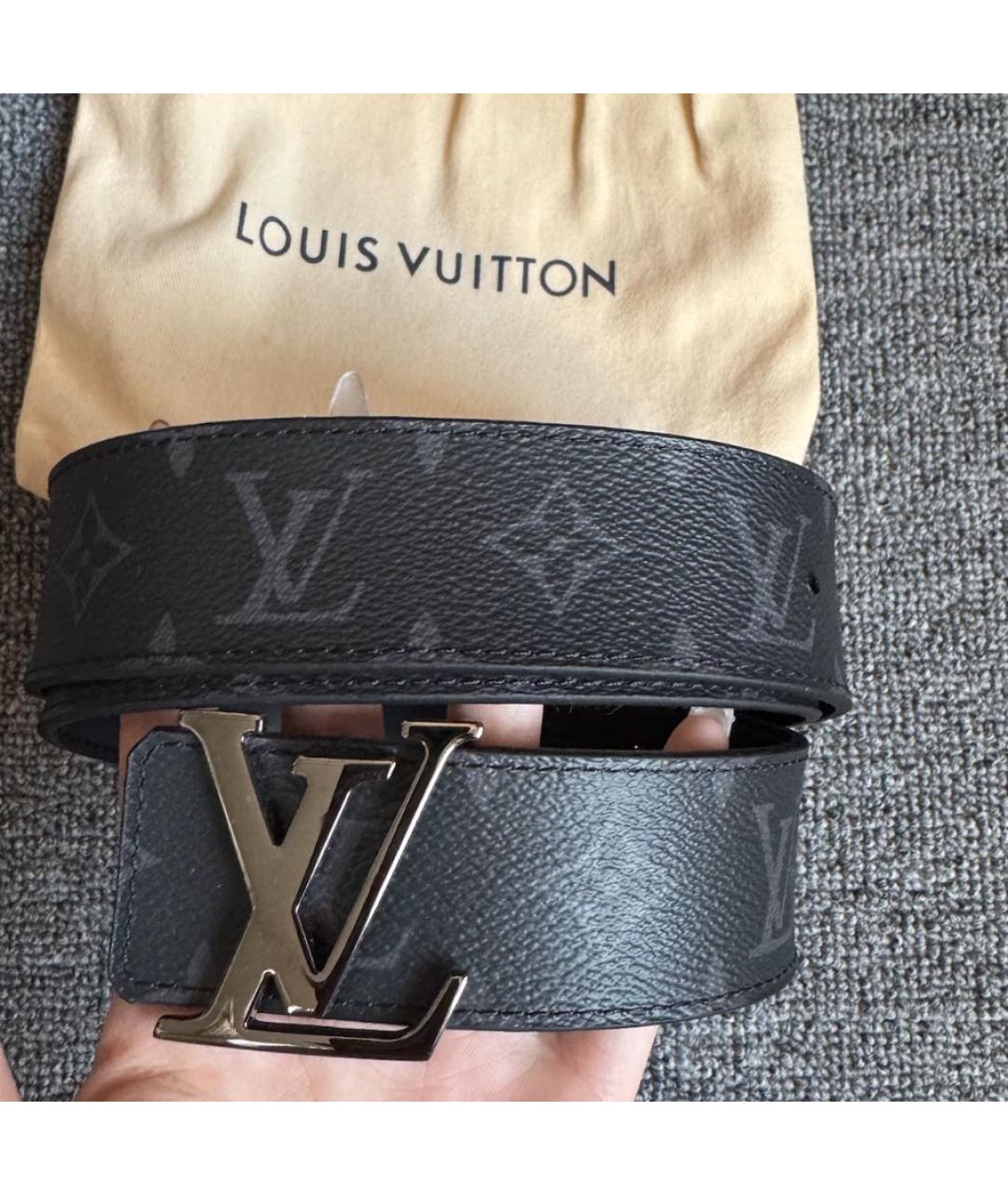LOUIS VUITTON Черный ремень, фото 4