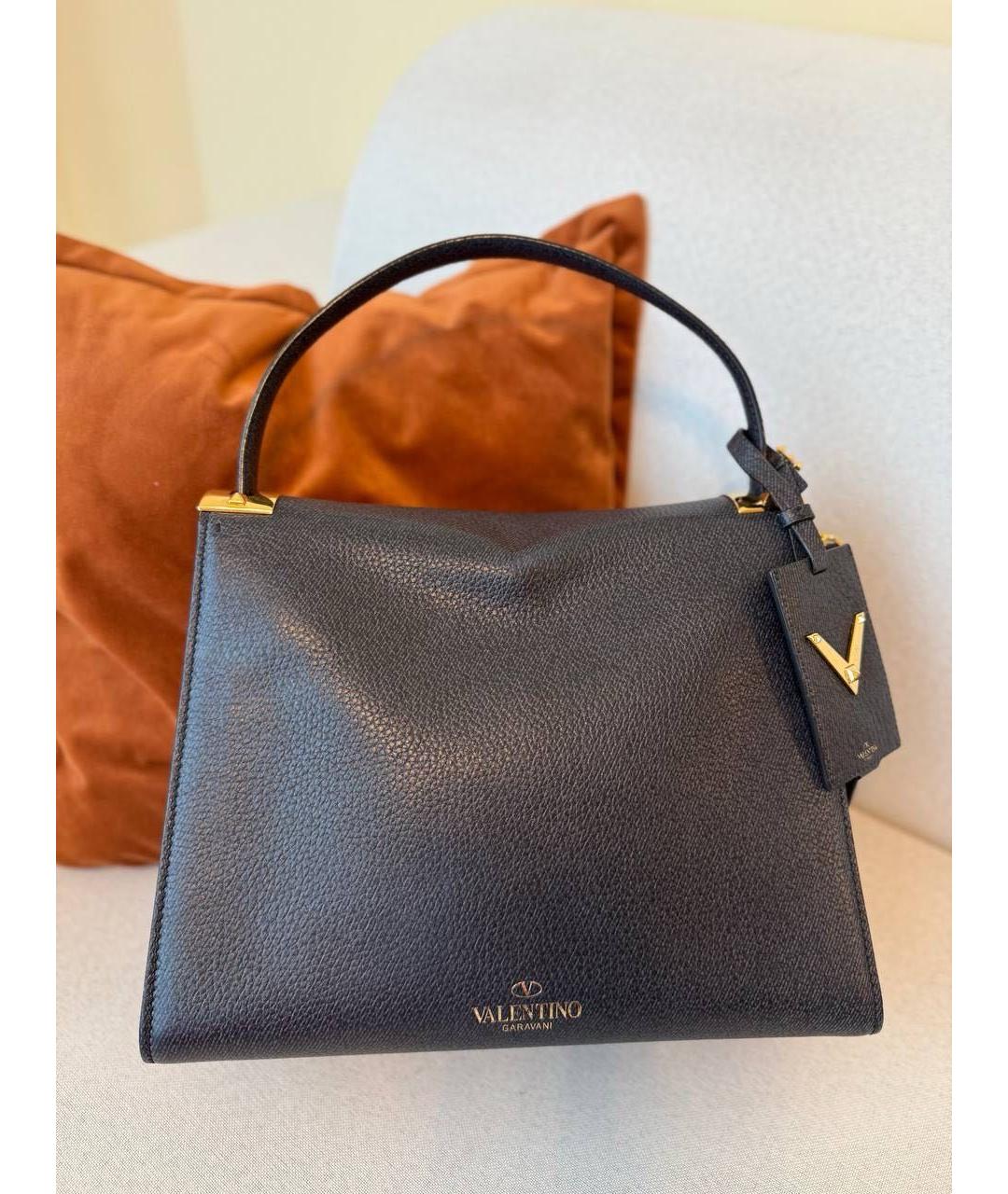 VALENTINO Кожаная сумка с короткими ручками, фото 8