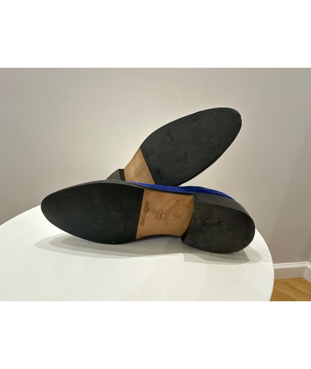 THE KOOPLES Синие замшевые лоферы, фото 5