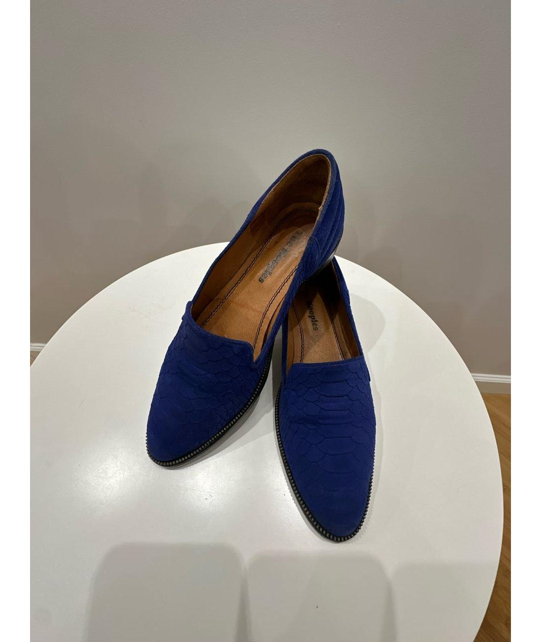 THE KOOPLES Синие замшевые лоферы, фото 3