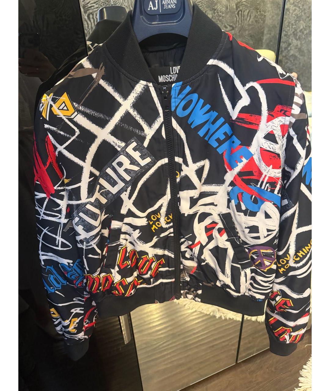 LOVE MOSCHINO Мульти полиэстеровая куртка, фото 6