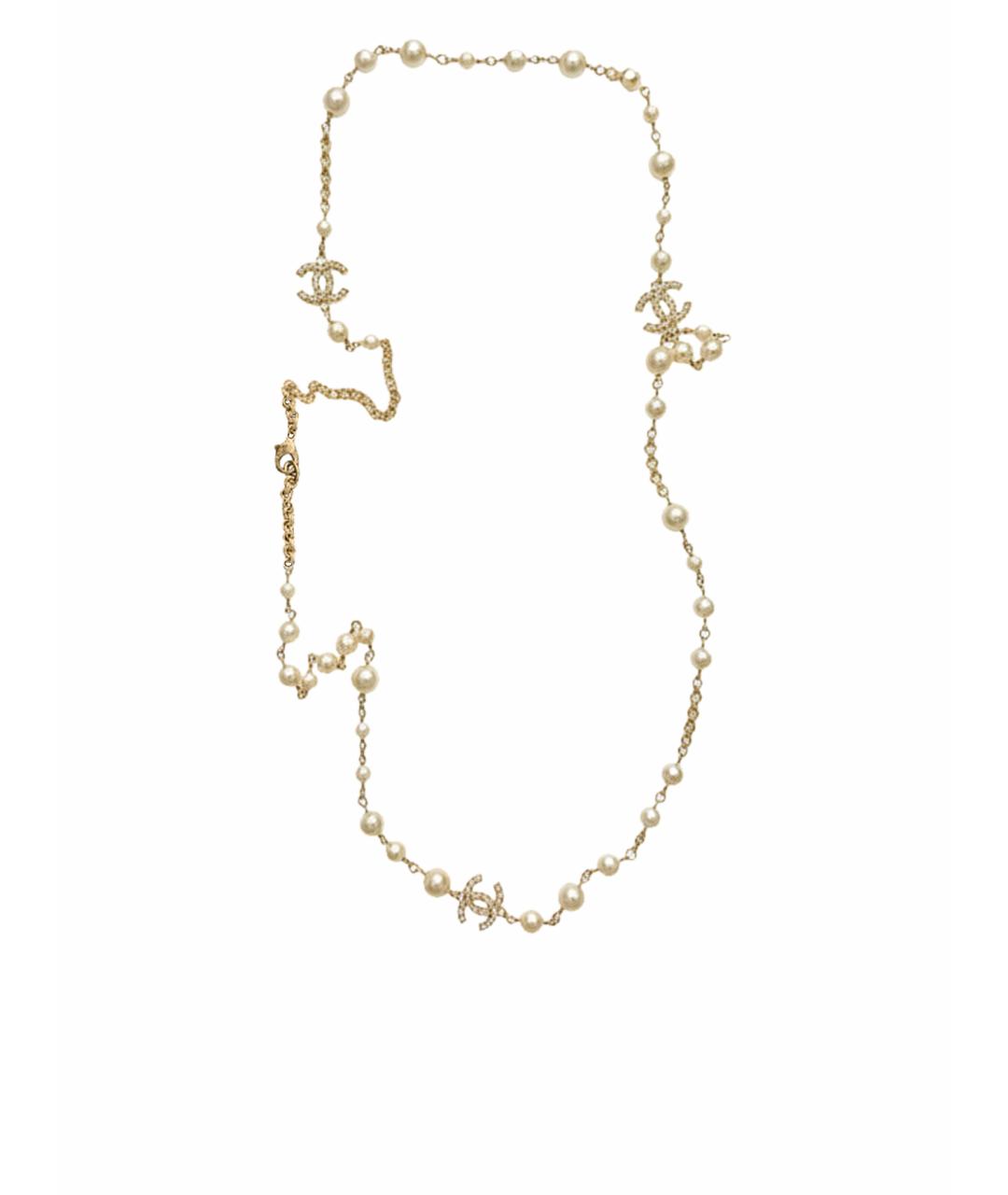 CHANEL Золотое латунное колье, фото 1