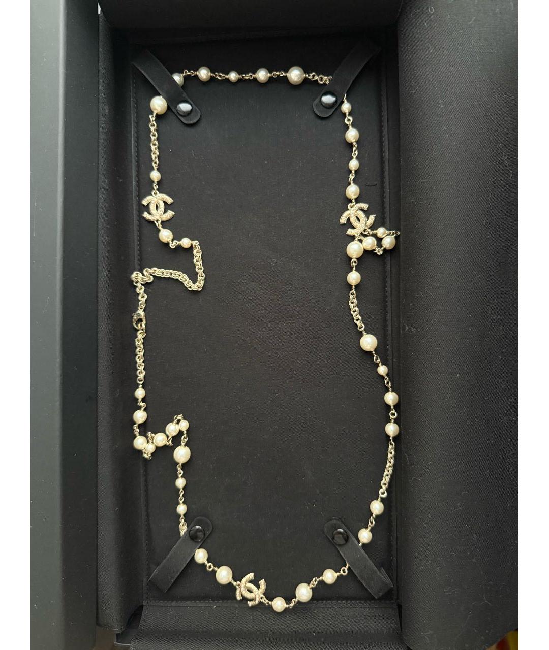 CHANEL Золотое латунное колье, фото 2