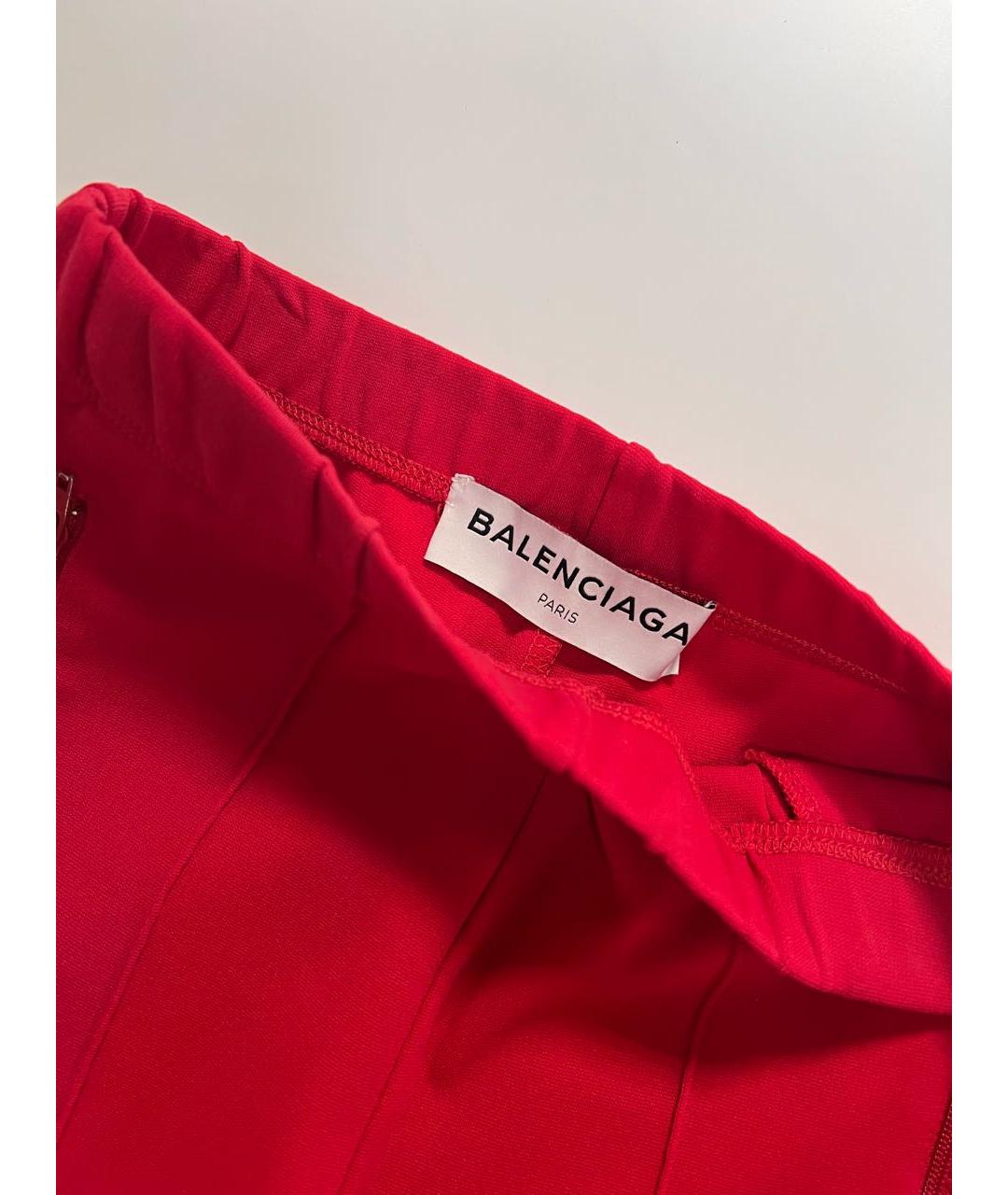 BALENCIAGA Красный хлопко-эластановый спортивные костюмы, фото 3