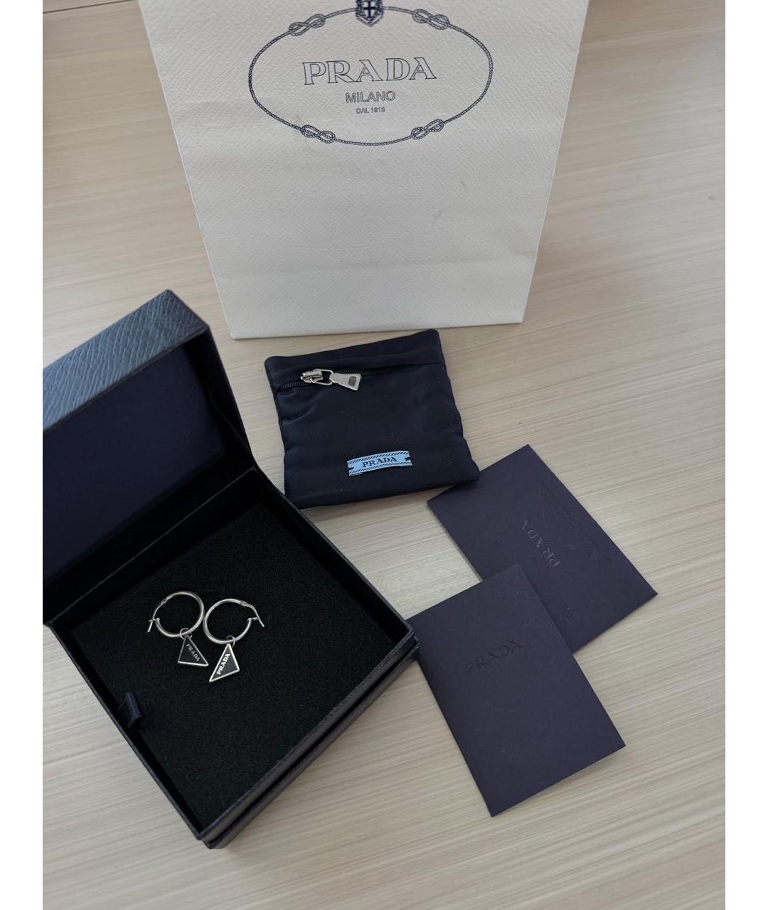 PRADA Серебряные серебряные серьги, фото 2