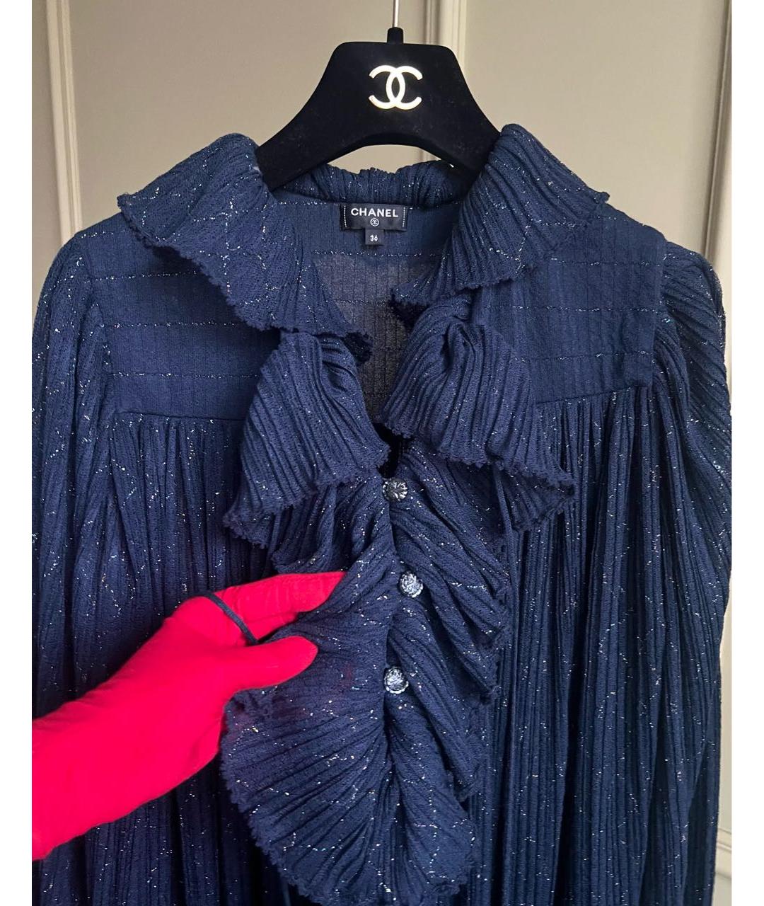 CHANEL Темно-синее вечернее платье, фото 2