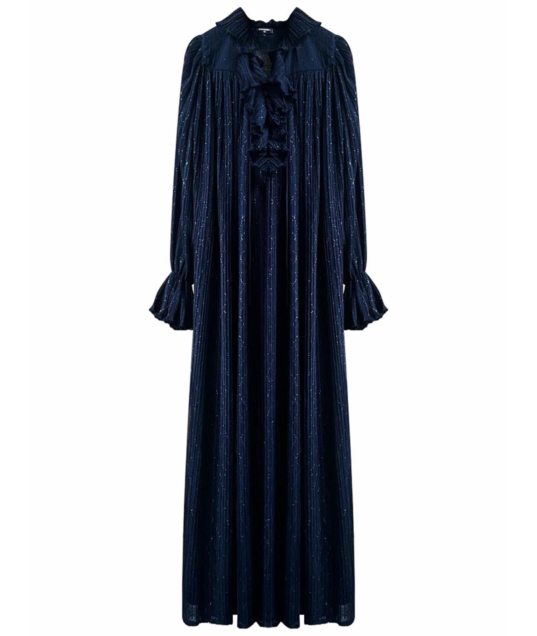 CHANEL Темно-синее вечернее платье, фото 1