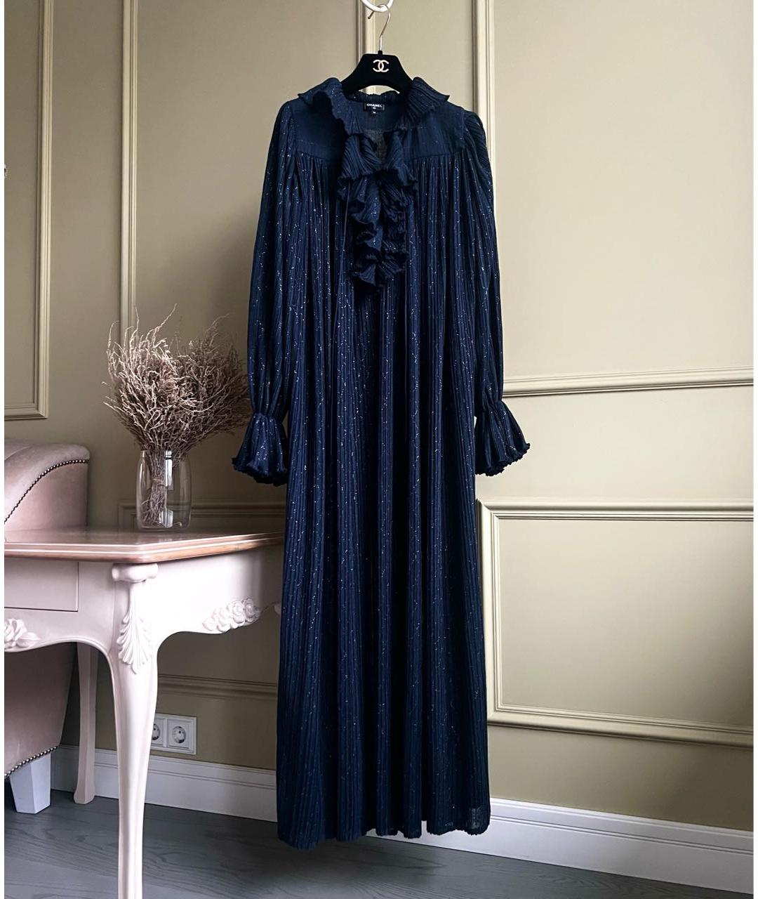 CHANEL Темно-синее вечернее платье, фото 9