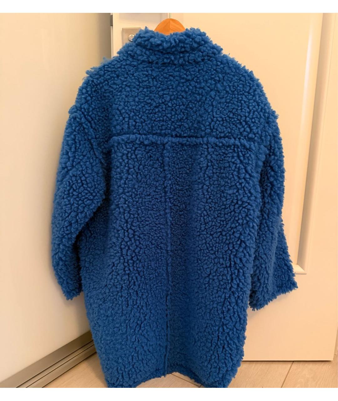 STAND STUDIO Синяя полиэстеровая шуба, фото 2