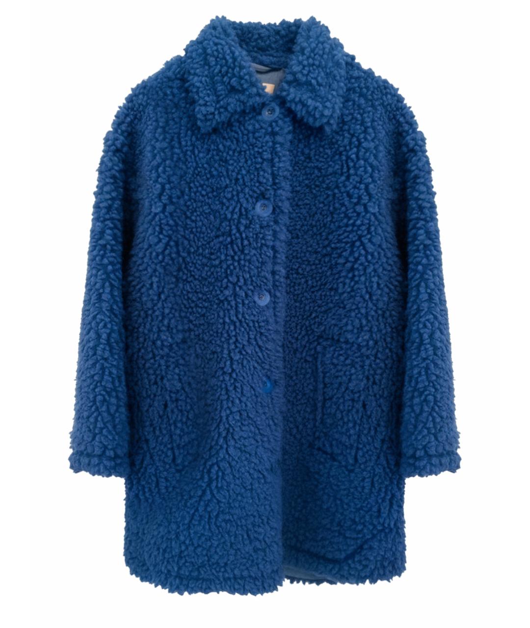 STAND STUDIO Синяя полиэстеровая шуба, фото 1