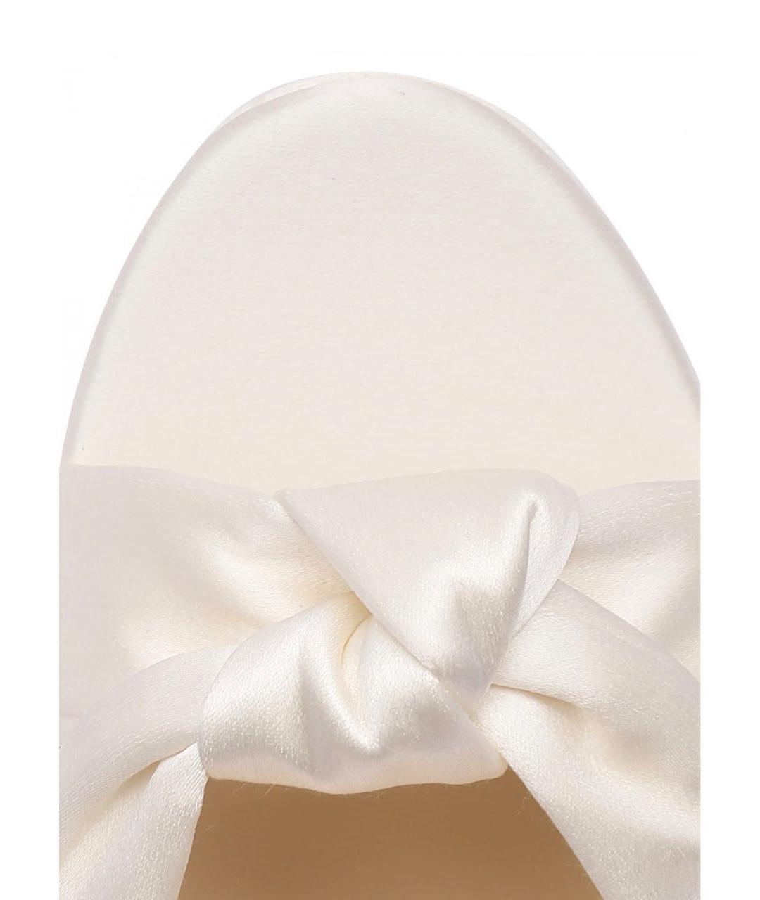 JIMMY CHOO Белые текстильные босоножки, фото 4