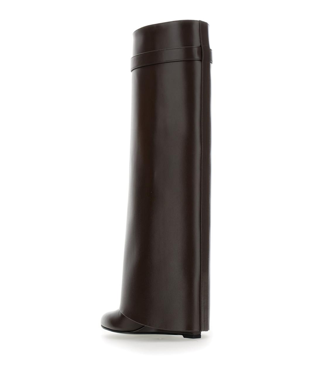 GIVENCHY Коричневые кожаные сапоги, фото 3