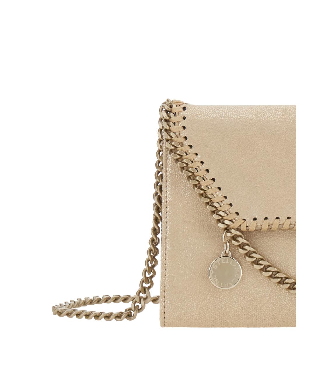 STELLA MCCARTNEY Бежевая сумка через плечо из искусственной кожи, фото 3