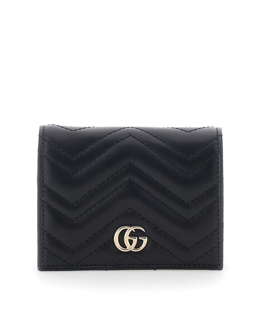 GUCCI Черный кожаный кошелек, фото 1