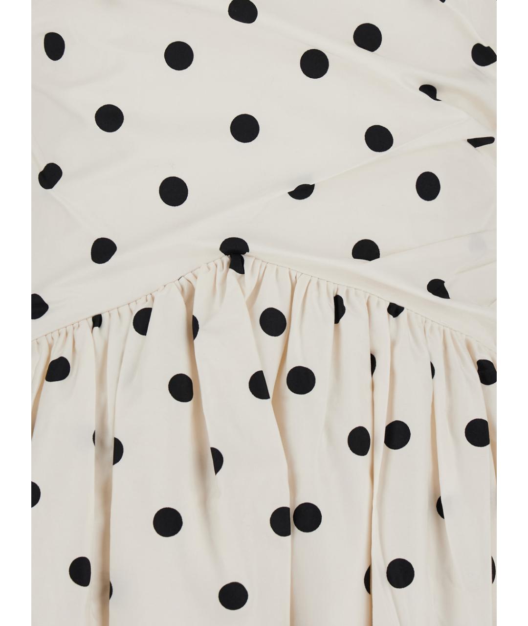 SELF-PORTRAIT Белое хлопковое повседневное платье, фото 3