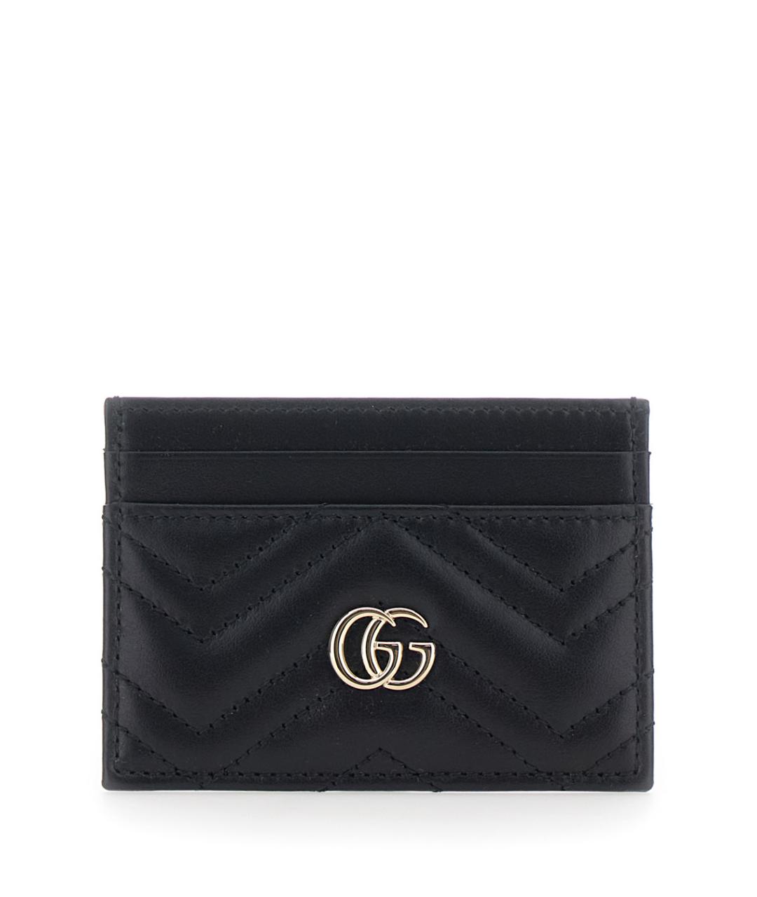 GUCCI Черный кожаный кардхолдер, фото 1