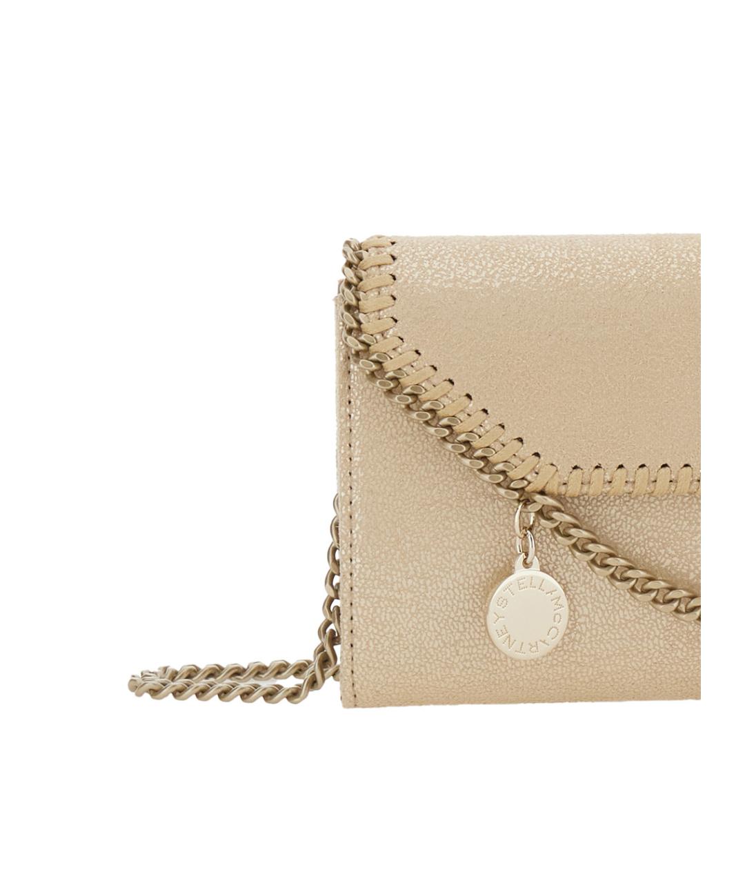 STELLA MCCARTNEY Бежевая сумка через плечо из искусственной кожи, фото 3