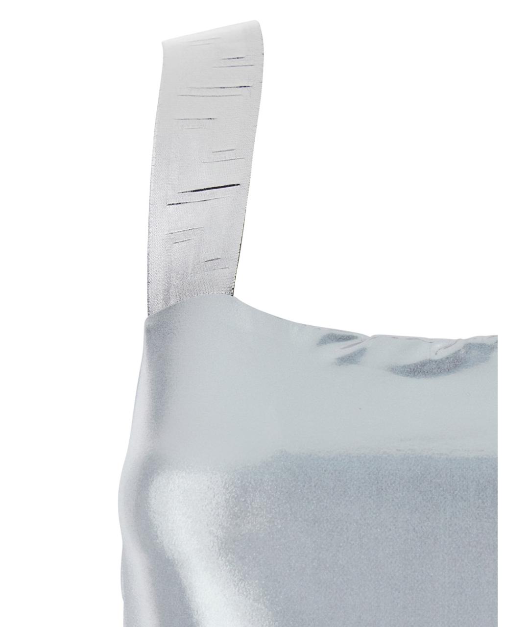 VERSACE Серебрянный полиэстеровый купальник, фото 3