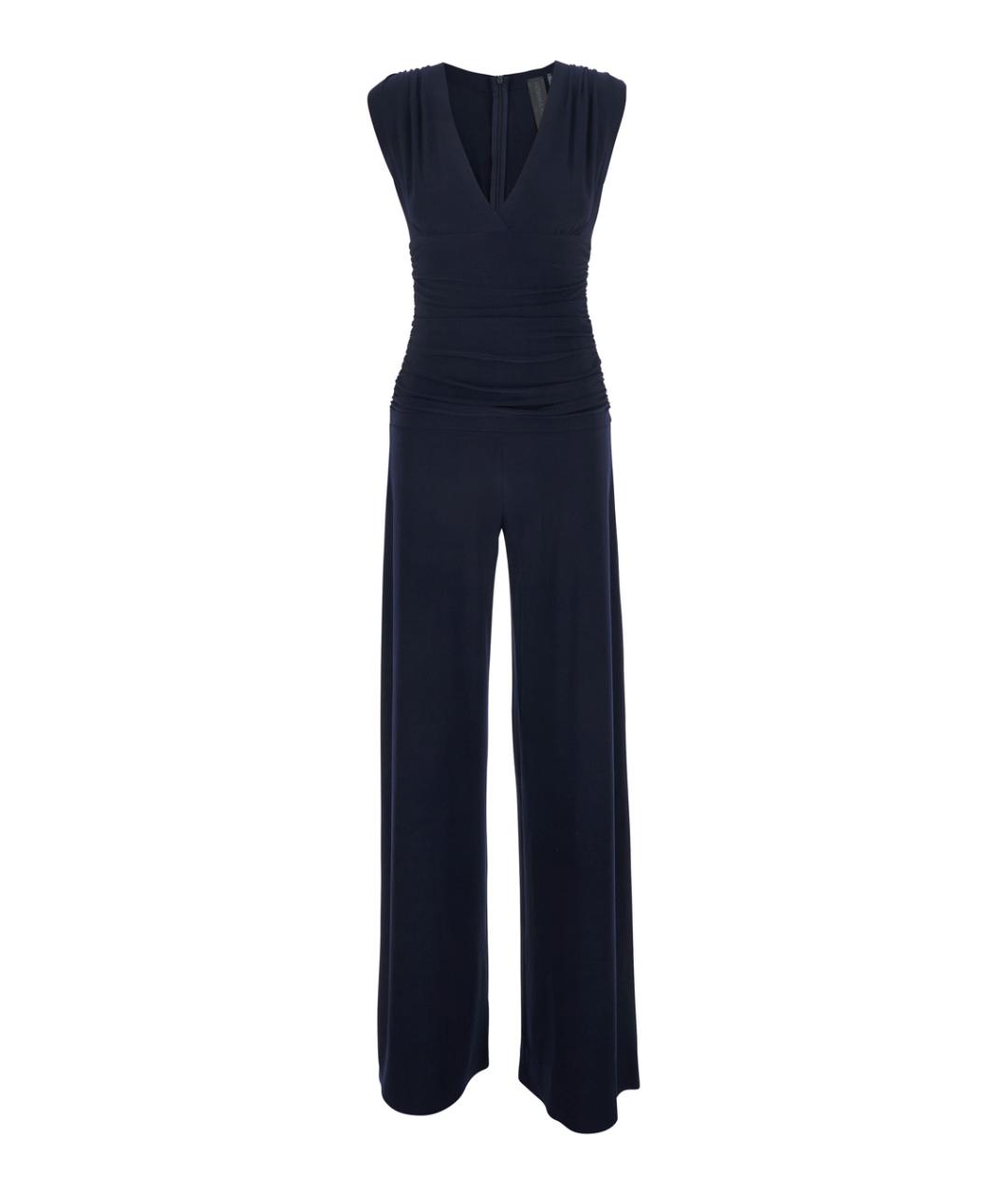 NORMA KAMALI Темно-синий полиэстеровый комбинезон, фото 1