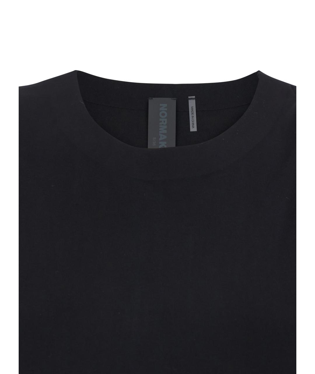 NORMA KAMALI Черная полиэстеровая майка, фото 3