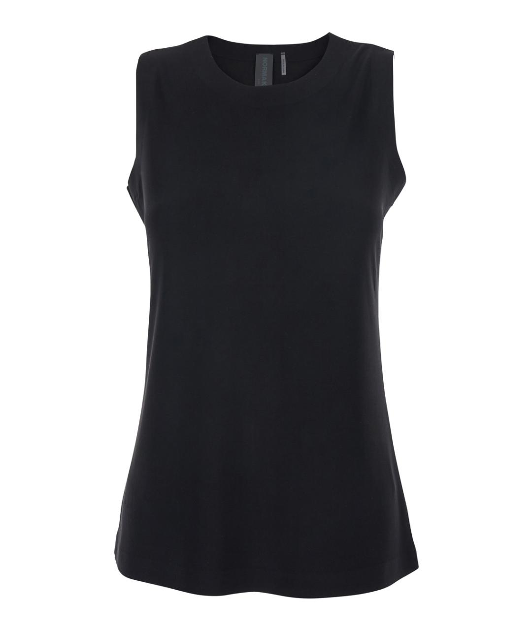 NORMA KAMALI Черная полиэстеровая майка, фото 1