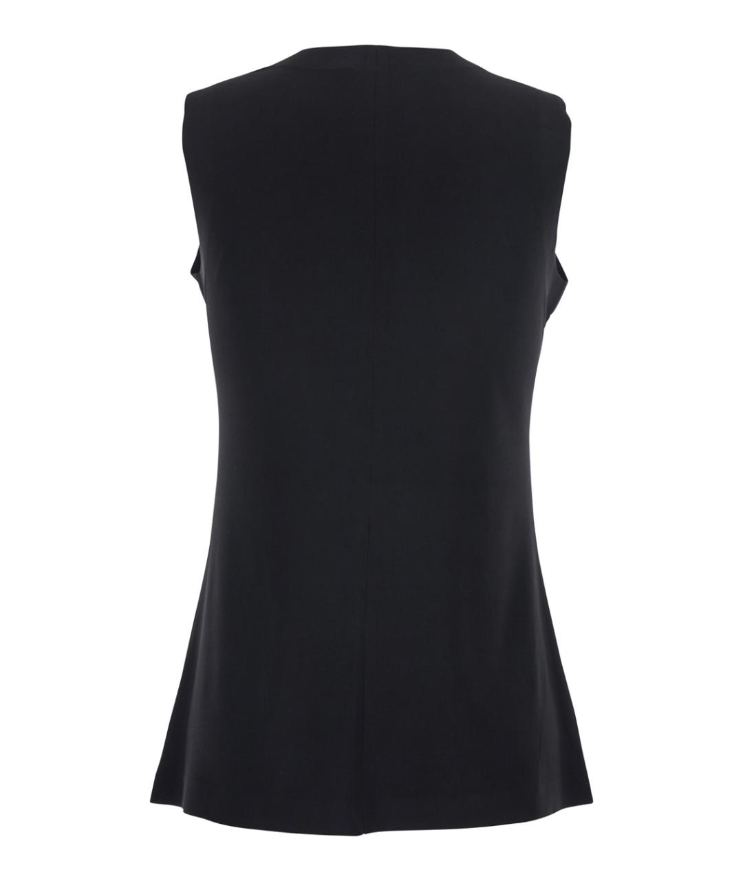 NORMA KAMALI Черная полиэстеровая майка, фото 2