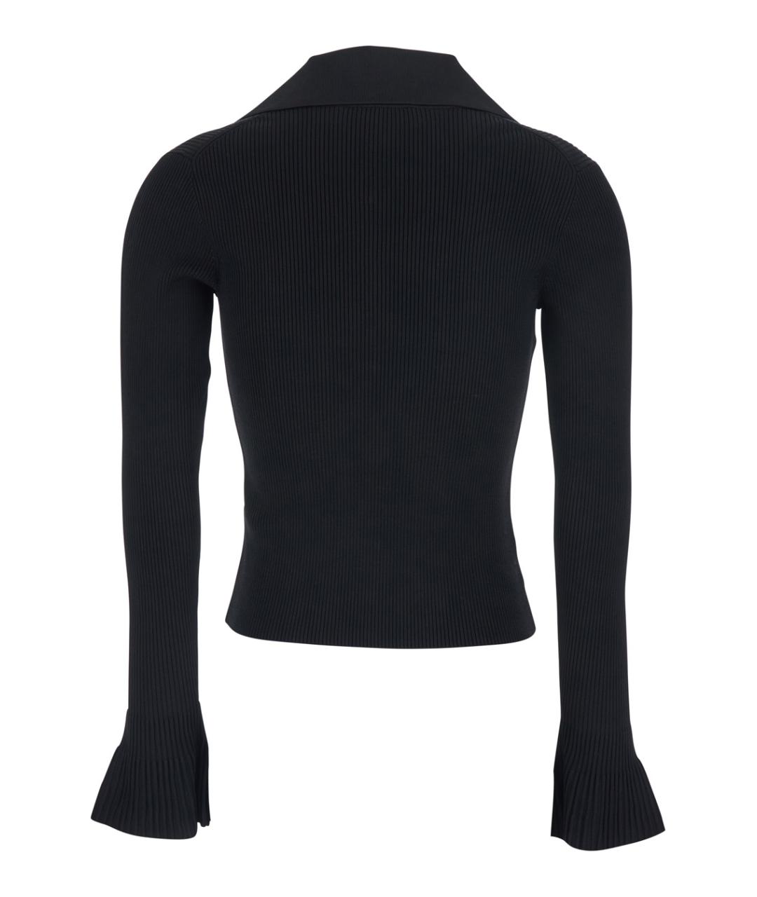 SELF-PORTRAIT Черный вискозный кардиган, фото 2