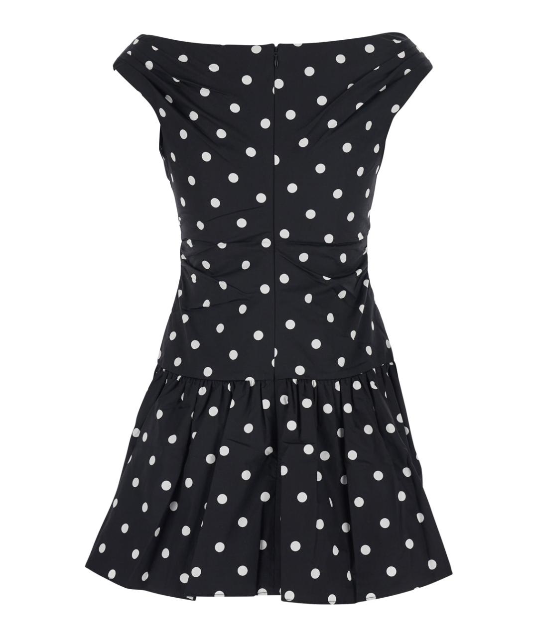 SELF-PORTRAIT Черное хлопковое повседневное платье, фото 2