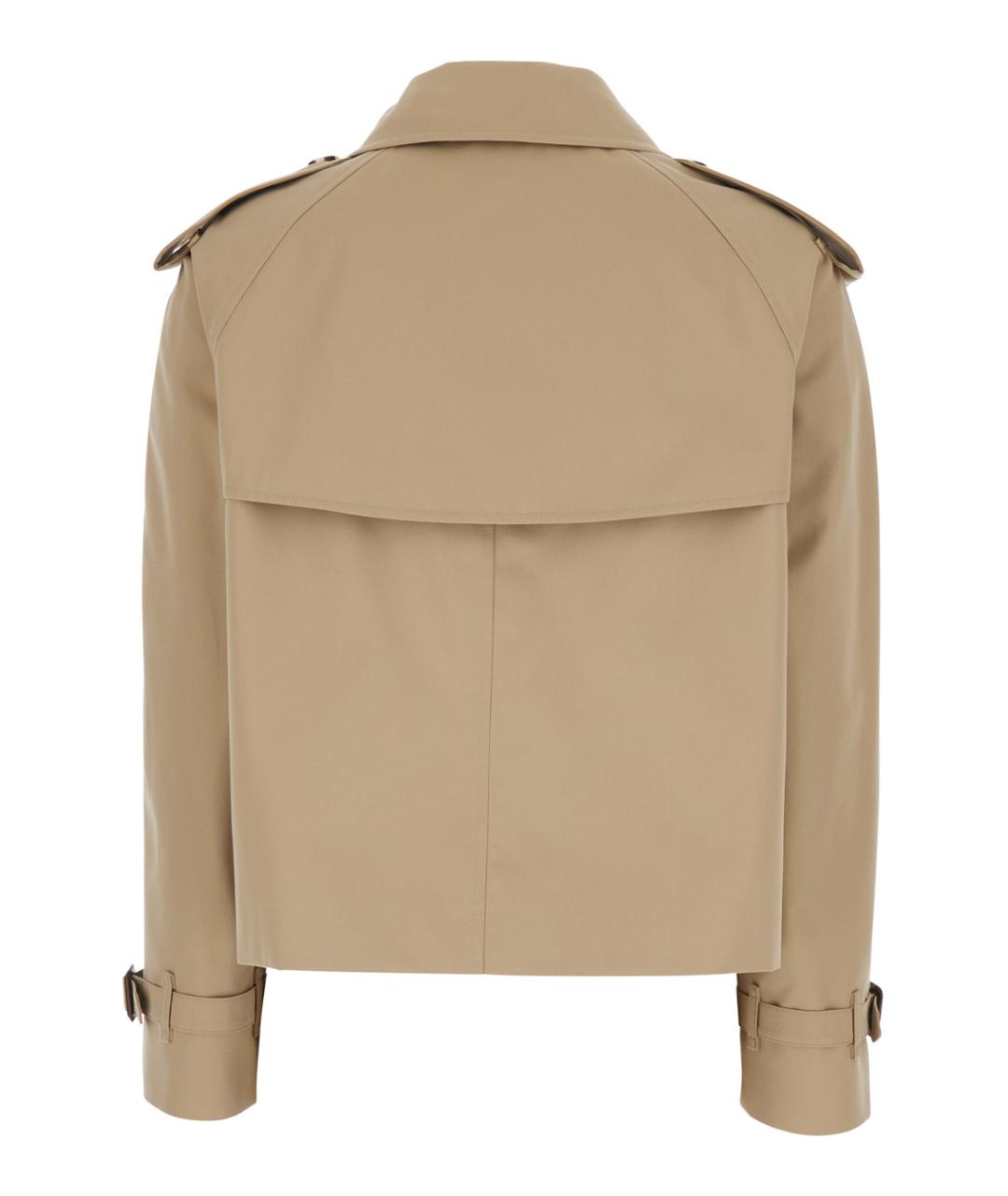 BURBERRY Бежевый хлопковый тренч/плащ, фото 2